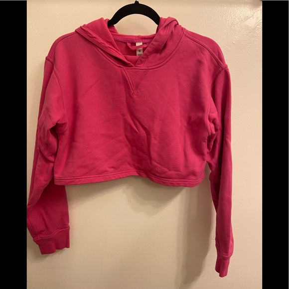 lululemon athletica Sweaters - Lululemon All Yours Cropped Hoodie Sonic Pink Size 6